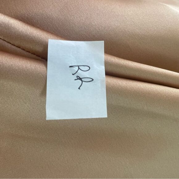 Princess Polly Gold Satin Slip Dress Size 8 - Picture 9 of 9